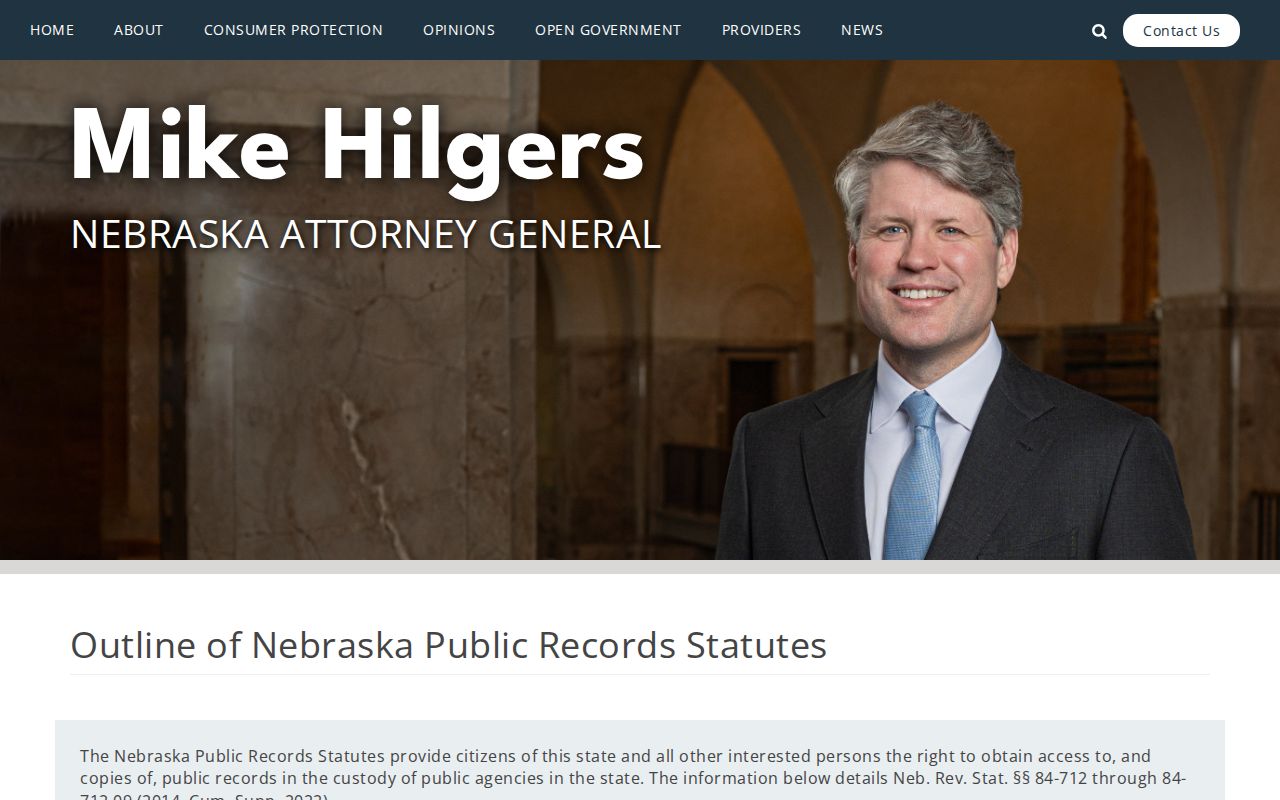 Nebraska public-record access guidance for Webster County bench warrants